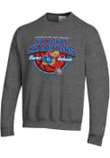 Kansas Jayhawks Champion 2022 National Champions Ball Crew Sweatshirt - Charcoal