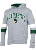 Michigan State Spartans Champion Blocked Sleeve Hooded Sweatshirt - Grey