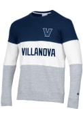 Villanova Wildcats Champion Blocked Crew Sweatshirt - Navy Blue