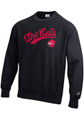 Champion Mens Black Cincinnati Bearcats Retro Basketball Crew Sweatshirt