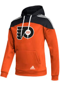 Philadelphia Flyers Adidas Pullover Hooded Sweatshirt - Orange