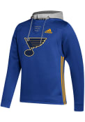 St Louis Blues Adidas Skatelace Hooded Sweatshirt - Blue