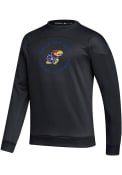Kansas Jayhawks Adidas Stadium Sweatshirt - Black