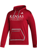 Kansas Jayhawks Adidas Locker Football Practice Hood - Red
