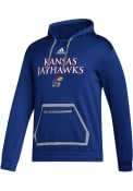 Kansas Jayhawks Adidas Locker Wordmark Hood - Blue