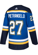 Alex Pietrangelo St Louis Blues Adidas Authentic Hockey Jersey - Blue