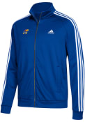 Kansas Jayhawks Adidas 3 Stripe Track Jacket - Blue