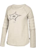 Dallas Stars Womens Adidas CCM Raglan Crew Sweatshirt - Grey