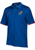 Kansas Jayhawks Adidas Climalite Polo Shirt - Blue
