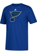 St Louis Blues Adidas GO-TO T Shirt - Blue