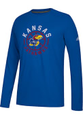 Kansas Jayhawks Adidas Center Court T-Shirt - Blue