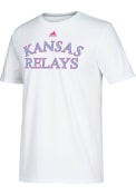 Kansas Jayhawks Adidas 2019 Kansas Relays T Shirt - White