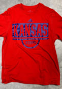Kansas Jayhawks Adidas Practice Graphic T Shirt - Red