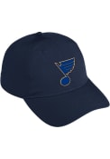 St Louis Blues Adidas Primary Slouch Adjustable Hat - Navy Blue