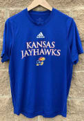 Kansas Jayhawks Adidas Locker Room Wordmark Creator T Shirt - Blue