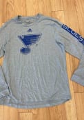 St Louis Blues Adidas Closing The Gap T-Shirt - Grey