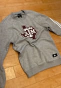 Texas A&M Aggies Adidas Brand Icons Crew Sweatshirt - Grey