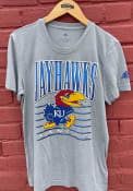 Kansas Jayhawks Adidas Highend Deadstock Blended Fashion T Shirt - Grey