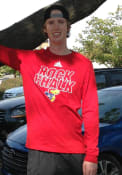 Kansas Jayhawks Adidas Locker Motto T Shirt - Red