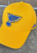 St Louis Blues Adidas Slouch Adjustable Hat - Gold