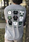 Dallas Stars Adidas Jersey History T Shirt - Grey