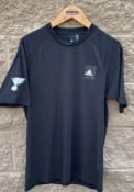 St Louis Blues Adidas Enhanced Stadium T Shirt - Black