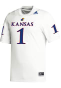 Kansas Jayhawks Adidas Replica Football Jersey - White