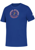 Kansas Jayhawks Youth Adidas Basketball Circle T-Shirt - Blue