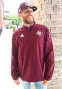Texas A&M Aggies Adidas Sideline Woven 1/4 Zip Pullover - Maroon