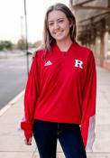 Rutgers Scarlet Knights Adidas Sideline Knit 1/4 Zip Pullover - Red
