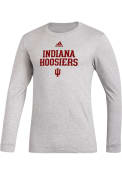 Indiana Hoosiers Adidas Amplifier T Shirt - Grey