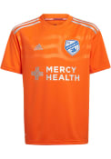 FC Cincinnati Youth Adidas 2022 Away Soccer Jersey - Orange