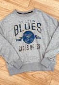 St Louis Blues Adidas Vintage Crew Crew Sweatshirt - Grey