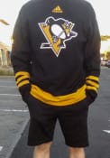 Pittsburgh Penguins Adidas Sweater Crew Fashion Sweatshirt - Black