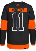 Travis Konecny Philadelphia Flyers Adidas Alt Authentic Hockey Jersey - Black