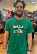 Dallas Stars Adidas Block Line T Shirt - Kelly Green