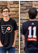 Travis Konecny Philadelphia Flyers Adidas Name And Number T-Shirt - Black