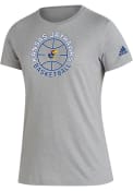 Kansas Jayhawks Adidas Basketball Creator T Shirt - Grey