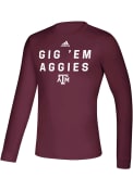 Texas A&M Aggies Adidas Locker Slogan T-Shirt - Maroon