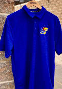 Kansas Jayhawks Adidas Sideline Game Mode Polo Shirt - Blue