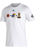 Kansas Jayhawks Adidas 2022 National Champions Campus Arrival T Shirt - White