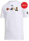 Kansas Jayhawks Youth Adidas 2022 National Champions Campus T-Shirt - White