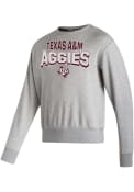 Texas A&M Aggies Adidas Vintage Arch Crew Sweatshirt - Grey
