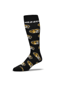 Missouri Tigers Allover Logo Dress Socks - Black