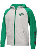 North Texas Mean Green Youth Colosseum Parabolic Full Zip Jacket - Grey