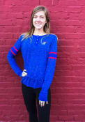 Kansas Jayhawks Womens Colosseum Stag Leap Henley T-Shirt - Blue