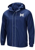 Michigan Wolverines Colosseum Giant Slalom Light Weight Jacket - Navy Blue