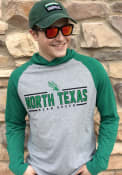 North Texas Mean Green Colosseum Slopestyle Hooded Sweatshirt - Grey
