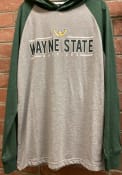 Wayne State Warriors Colosseum Slopestyle Hooded Sweatshirt - Grey