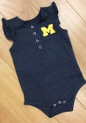 Michigan Wolverines Baby Colosseum Kassel One Piece - Navy Blue